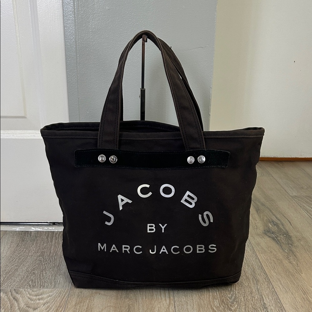 Marc Jacobs Vintage Black Canvas Tote Bag